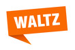© Aquir - waltz speech bubble. waltz ribbon sign. waltz banner