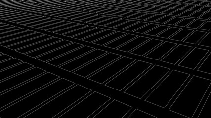 Fototapete - Vector perspective grid. Detailed lines forming an abstract background