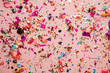 canvas print picture - Bright colourful party sparkling party confetti background