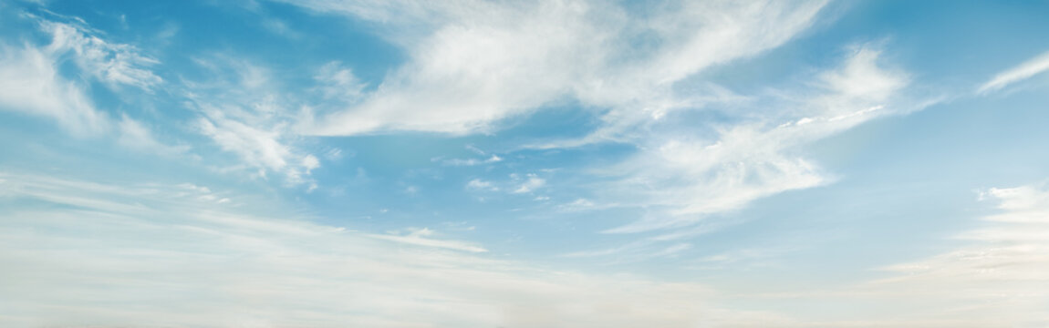 Fototapete - Beautiful blue sky with clouds