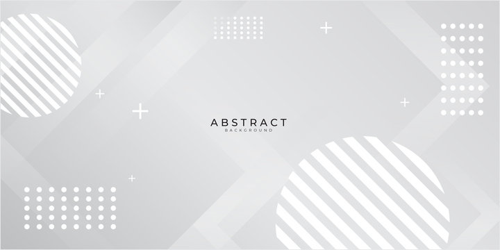 White memphis element dots pattern triangle abstract background with modern corporate and business concept 