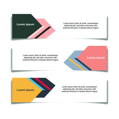 Leinwandbilder - Abstract Web banner design background or header Templates vector illustration