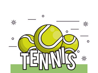 Canvas Print - tennis sport equipment isolated icon