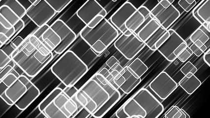 Poster - 3d rendering abstract squares. Concept of business presentation or events. Computer generated modern web background
