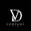 © box file - vd or dv logo design vector