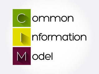 Poster - cim - common information model acronym, concept background