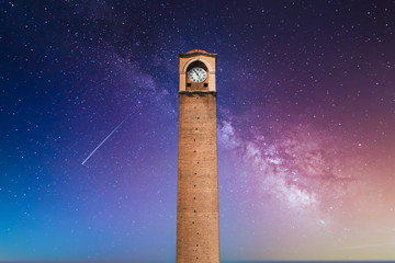 Wall Mural - Old Clock Tower in Adana, city of Turkey. Adana City with old clock tower also known 