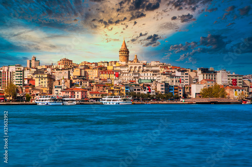 Galata Tower in istanbul City of Turkey Wallpaper Mural