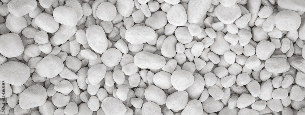White pebbles stone for background. - obrazy, fototapety, plakaty 