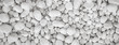 Leinwandbild Motiv White pebbles stone for background.