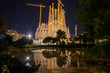 Basílica de la Sagrada Família by Night, Barcelona, Spain, November 2019