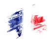 Abstract grunge flag of France