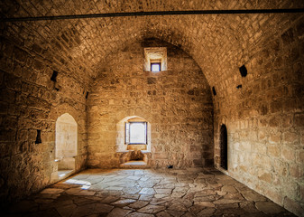 Wall Mural - Kolossi Castle was built by the Crusaders in the early 13th century and belonged to the Order of Hospitallers. Sugarcane and grapes were bred on the knights' lands, hence the famous Commandaria wine. 