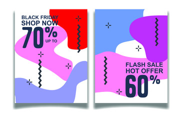 Aufkleber - Modern abstract Sale Banners Design. Discount Banner Promotion Template. Dynamic modern fluid mobile for sale banners. Sale banner template design, Super sale special offer.