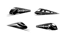 Train Simple Luxury Set Template Vector Logo