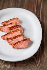 Wall Mural - Slices of duck breast