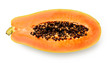 Half of ripe papaya fruit