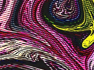 Fototapete - Abstract swirl background. Liquid paint texture in expressionism style. Comic dots effect. Retro comics cartoon design. 