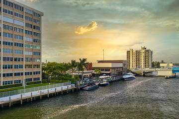 Wall Mural - Aerial of Fort Lauderdale Florida 