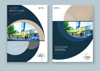Wall Mural - Covers with minimal geometric design. Modern abstract backgrounds for Brochures, Placards, Posters, Flyers, Banners etc. Eps10 vector template.