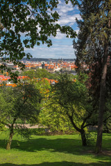 Wall Mural - Vltava and old town square with the Tyn Church