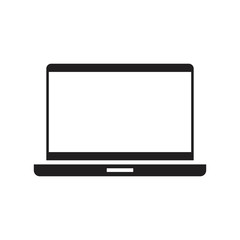 Poster - computer icon template black color editable. computer icon symbol flat vector illustration for graph
