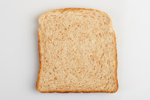 Square White Bread Slice