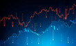 Creative digital graph background, stock market