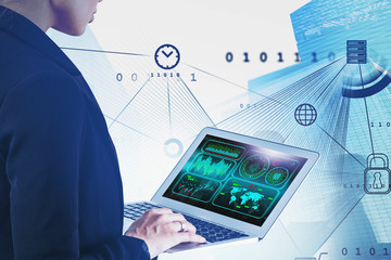 Poster - Engineer using big data interface in city