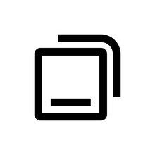 Restore Down Icon Design Logo Template EPS 10