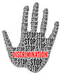 Stop discrimination sign 