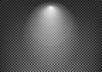 Poster - Spotlight effect on dark transparent background