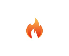 Canvas Print - Fire logo