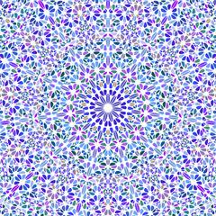 Poster - Dynamic oriental curved stone ornament background design - floral hypnotic circular colorful psychedelic vector art
