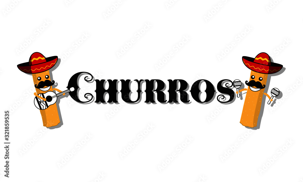 Churros - obrazy, fototapety, plakaty 