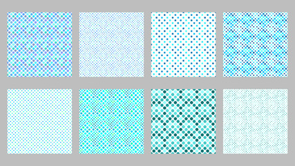 Poster - Seamless dot pattern background set - abstract vector graphic from circles