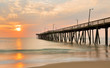 © jayyuan - Fishing Pier at Sunrise at Virginia Beach, Virginia, USA. Virginia Beach, a coastal city in southeastern Virginia, lies where the Chesapeake Bay meets the Atlantic Ocean.