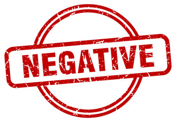 negative stamp. negative round vintage grunge sign. negative