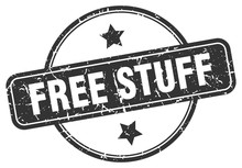 Free Stuff Stamp. Free Stuff Round Vintage Grunge Sign. Free Stuff