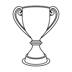 Sticker - trophy cup award isolated icon