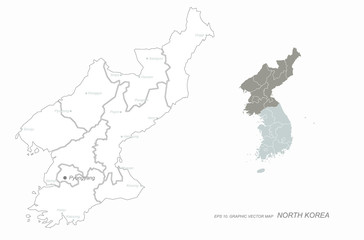  north korea map. map of the division of Korea. seoul map.