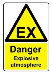 Wall Mural - Danger Explosive Atmosphere