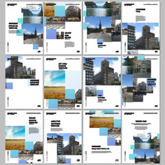 Canvas Print - a4 brochure layout of covers design templates for flyer leaflet, a4 format brochure design, report, 