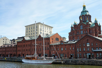 Wall Mural - Uspenski orthodox cathedral in Helsinki