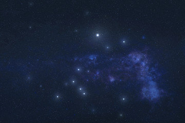 Wall Mural - big dog constellation stars in outer space. canis major constellation stars. elements of this image 