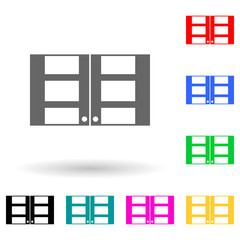 Poster - Kitchen Cabinet multi color style icon. Simple glyph, flat vector of furniture icons for ui and ux, website or mobile application