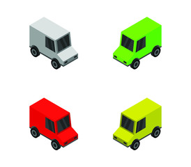 Sticker - isometric van