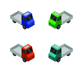 Wall Mural - isometric truck