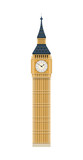 Fototapeta Big Ben - Big Ben (London, United Kingdom). Isolated on white background vector illustration.