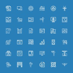  Editable 36 program icons for web and mobile